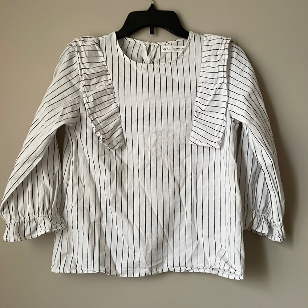 striped girls blouse from zara